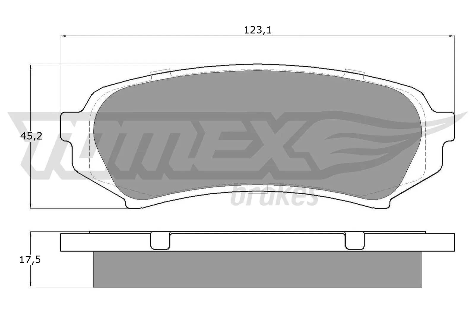 Brake Pad Set, disc brake TX 13-84