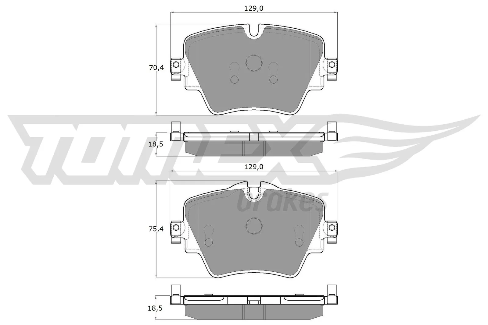 Brake Pad Set, disc brake TX 18-43
