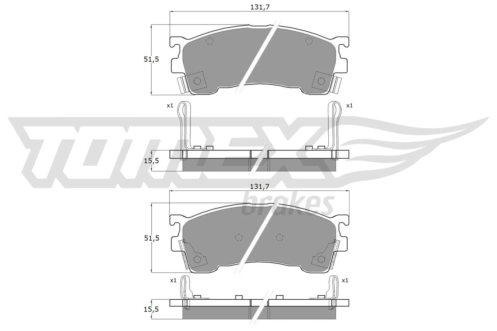 Brake Pad Set, disc brake TX 11-02