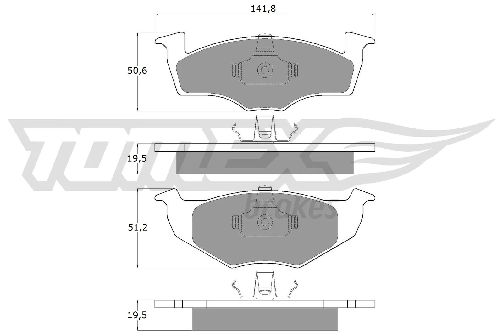 Brake Pad Set, disc brake TX 10-86