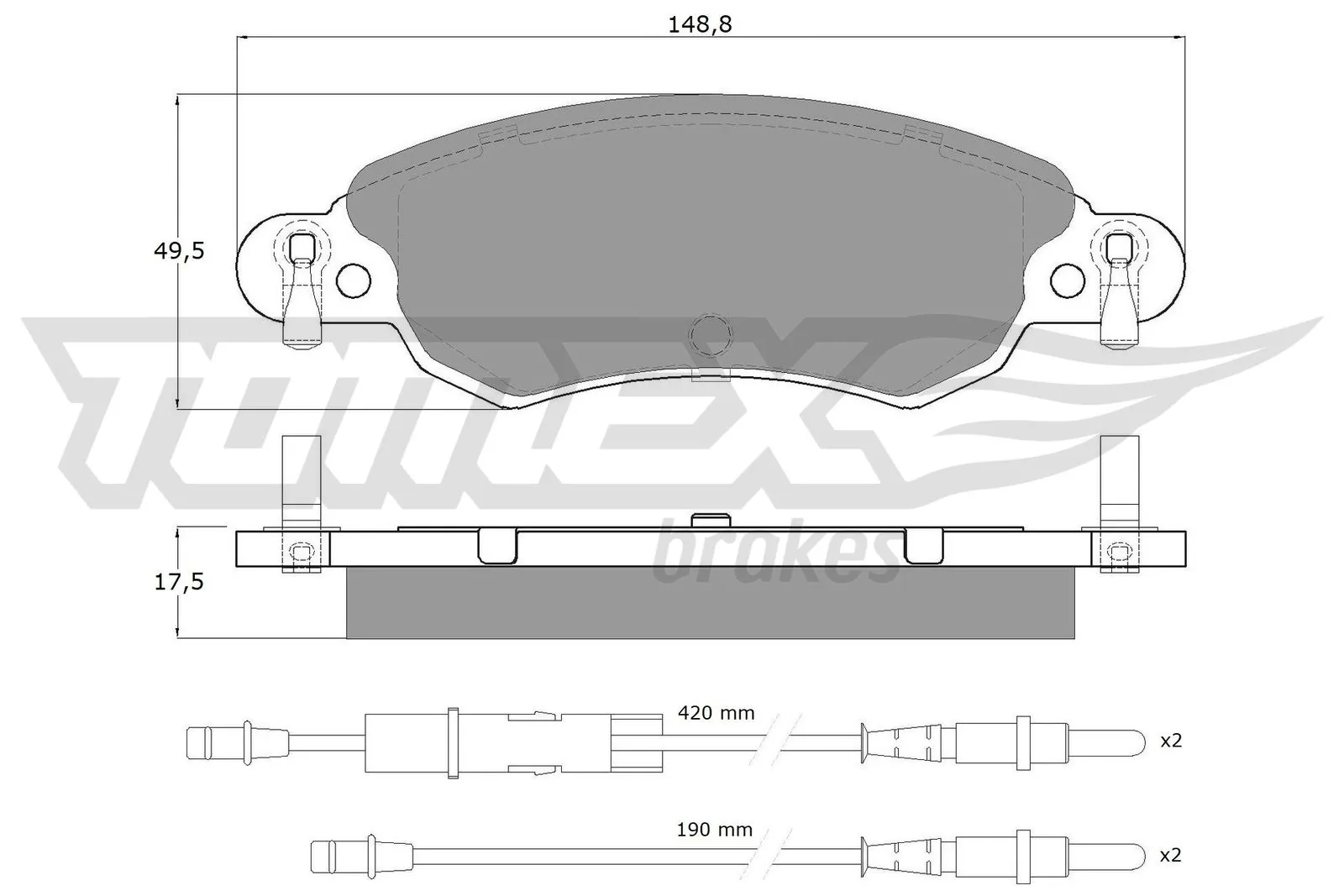 Brake Pad Set, disc brake TX 13-30