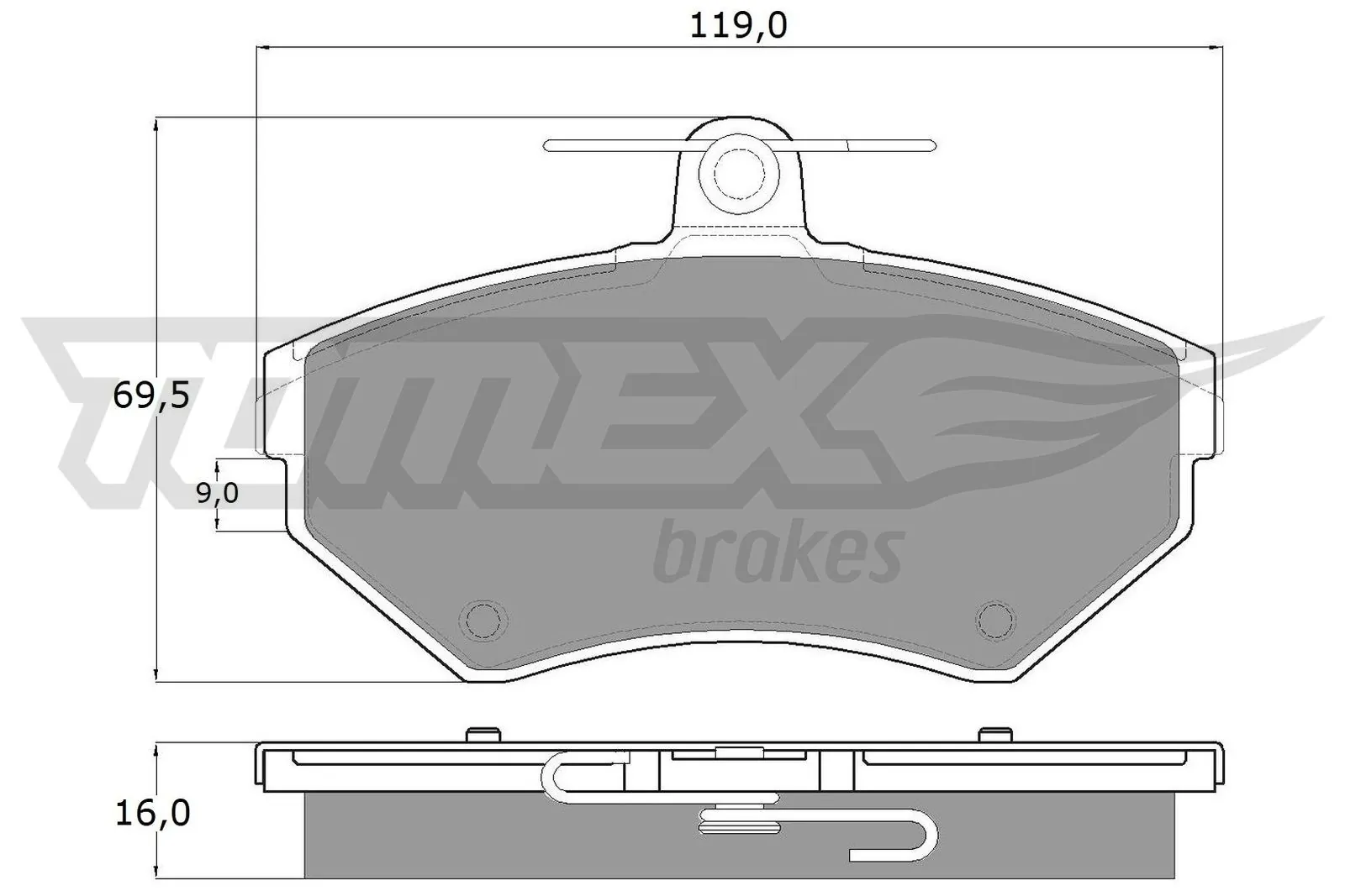 Brake Pad Set, disc brake TX 13-94