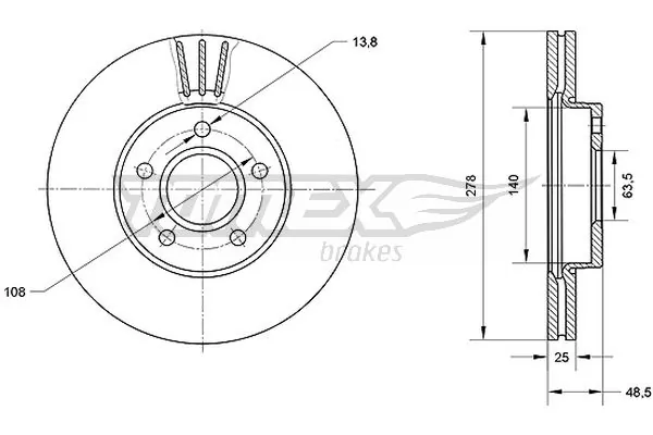 Brake Disc TX 71-11
