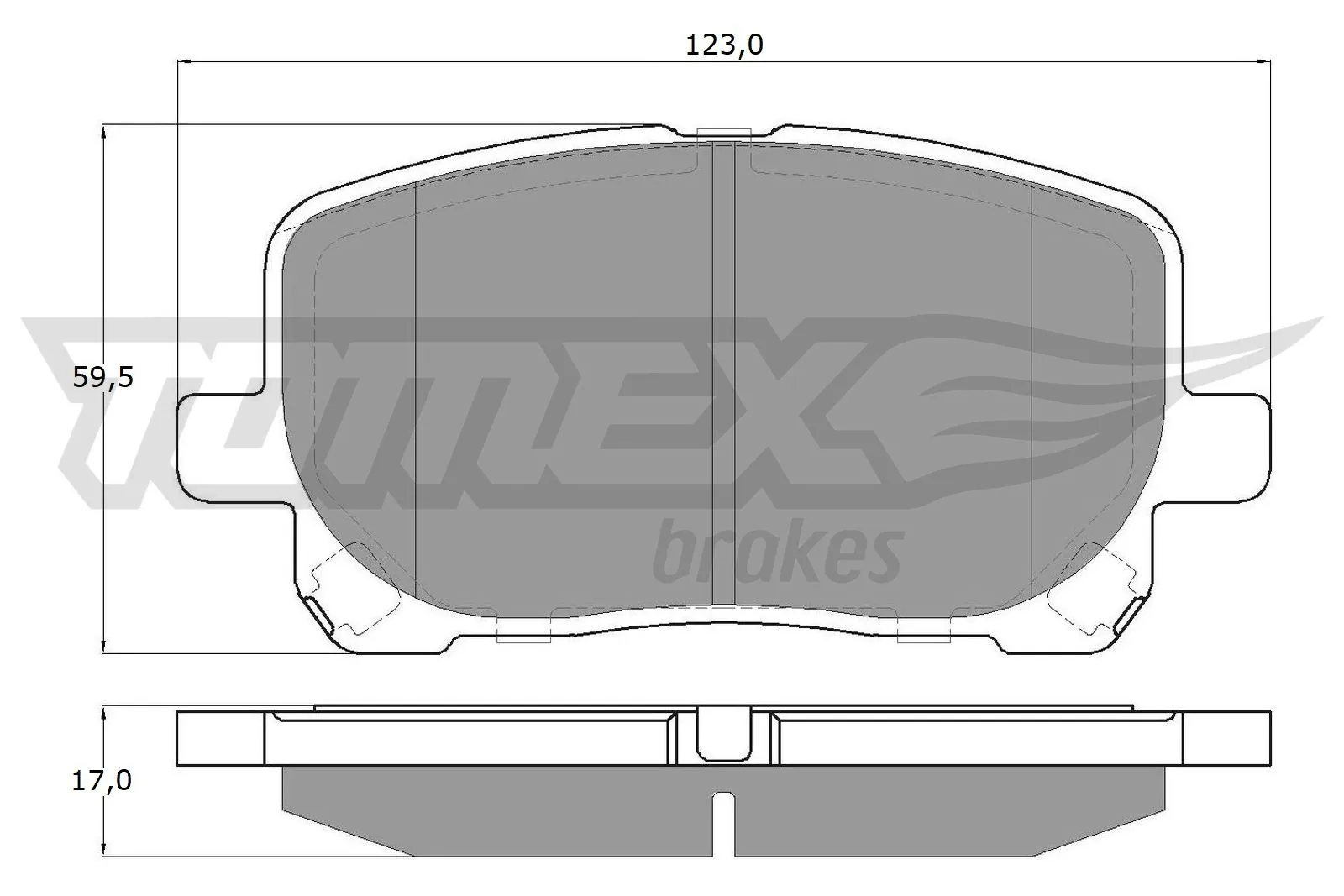 Brake Pad Set, disc brake TX 13-67