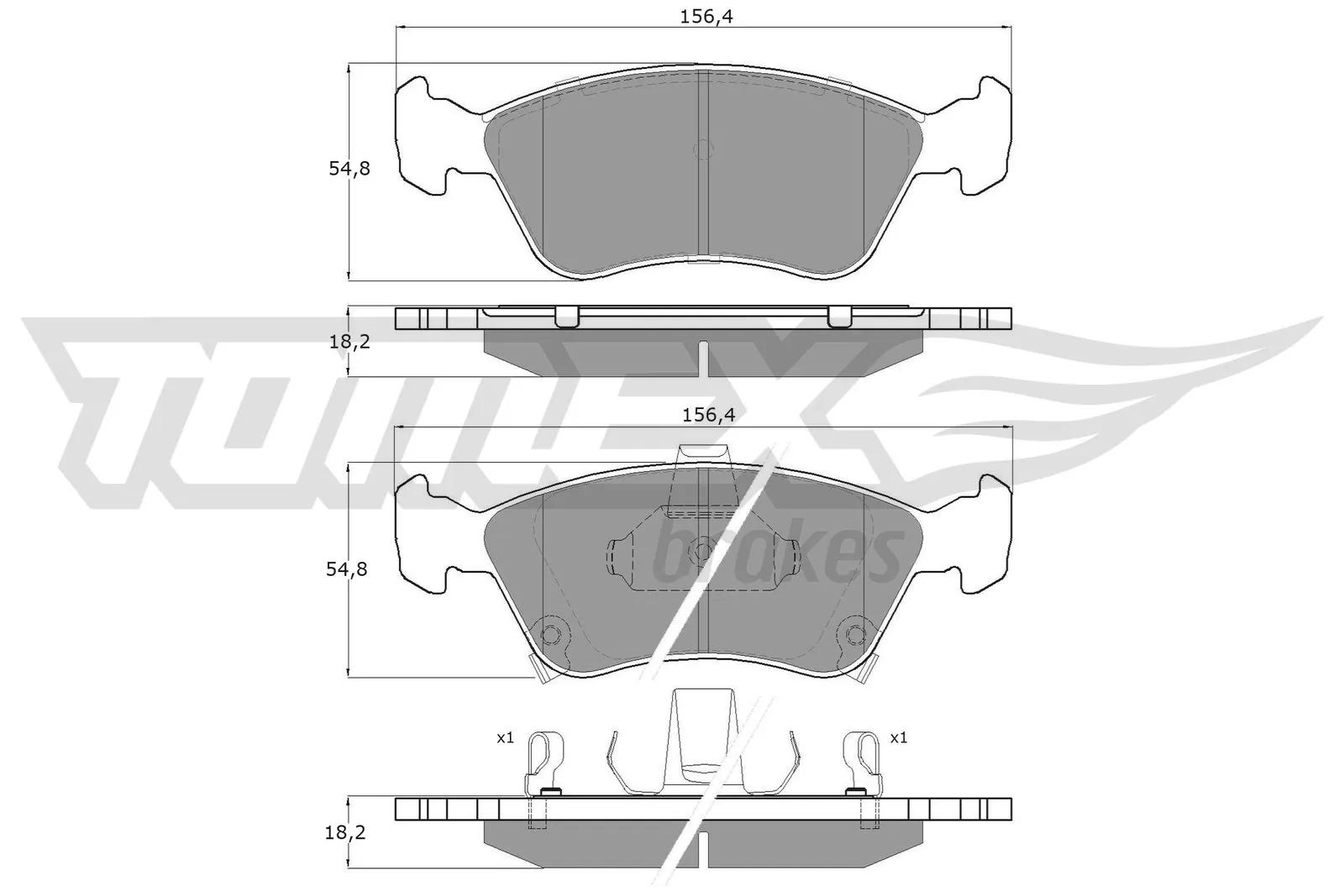 Brake Pad Set, disc brake TX 12-24