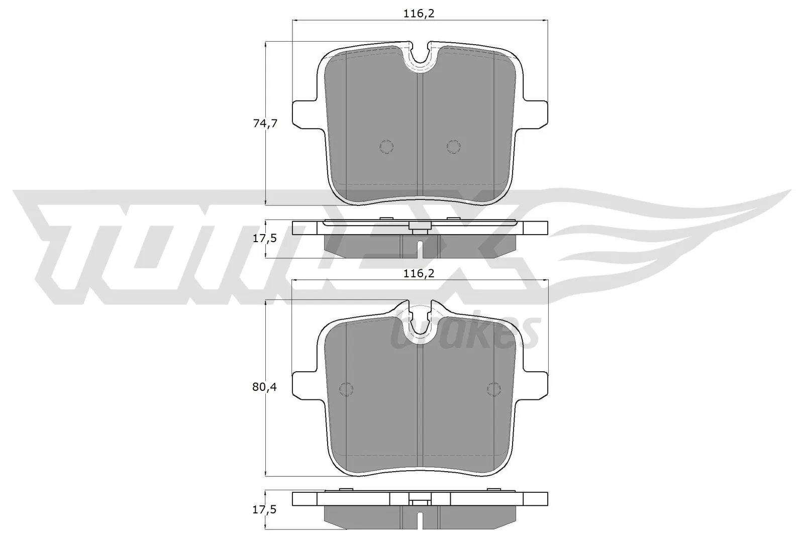 Brake Pad Set, disc brake TX 60-07