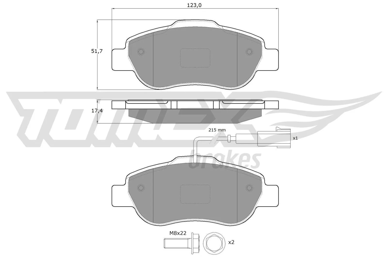 Brake Pad Set, disc brake TX 14-42