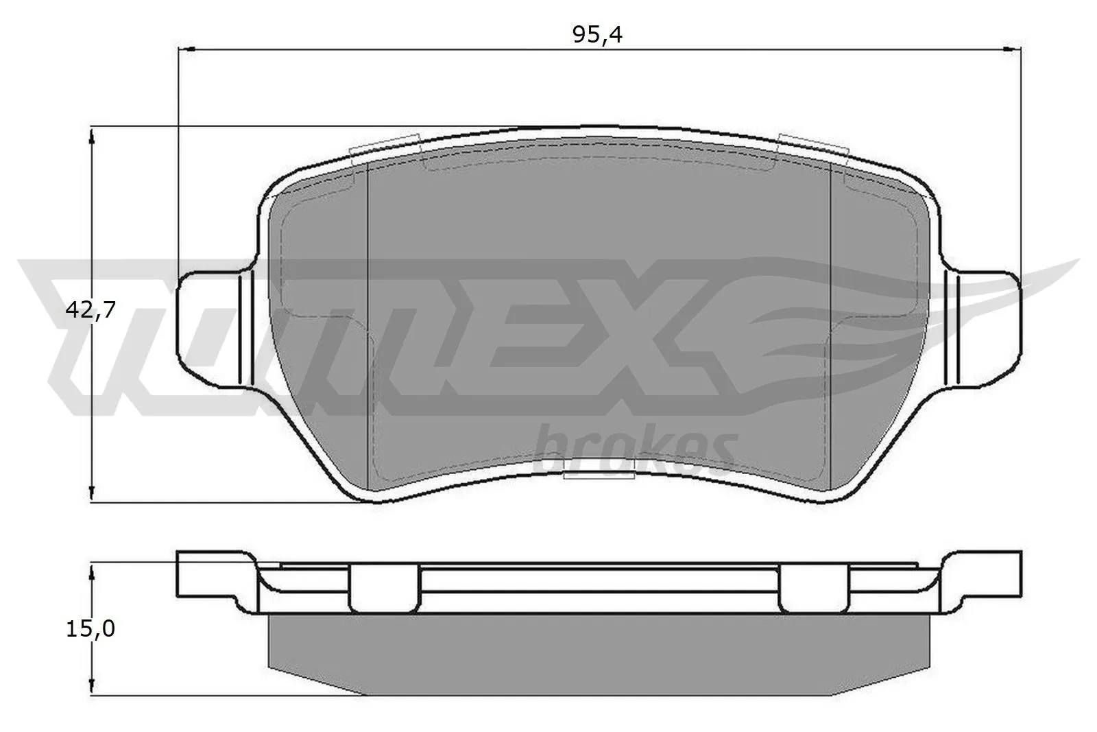 Brake Pad Set, disc brake TX 12-971