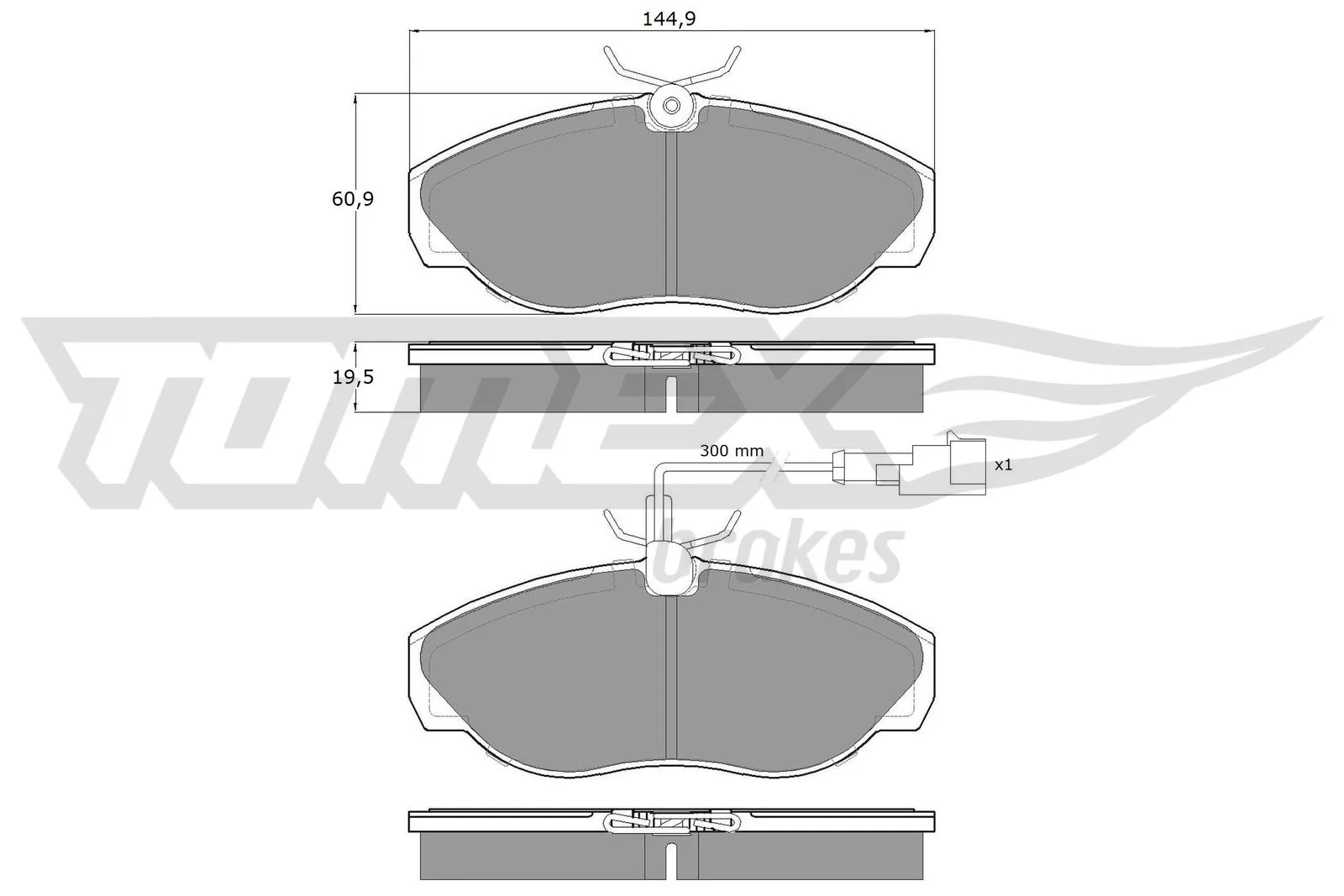 Brake Pad Set, disc brake TX 11-721