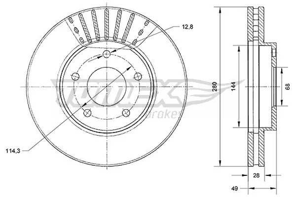 Brake Disc TX 71-00