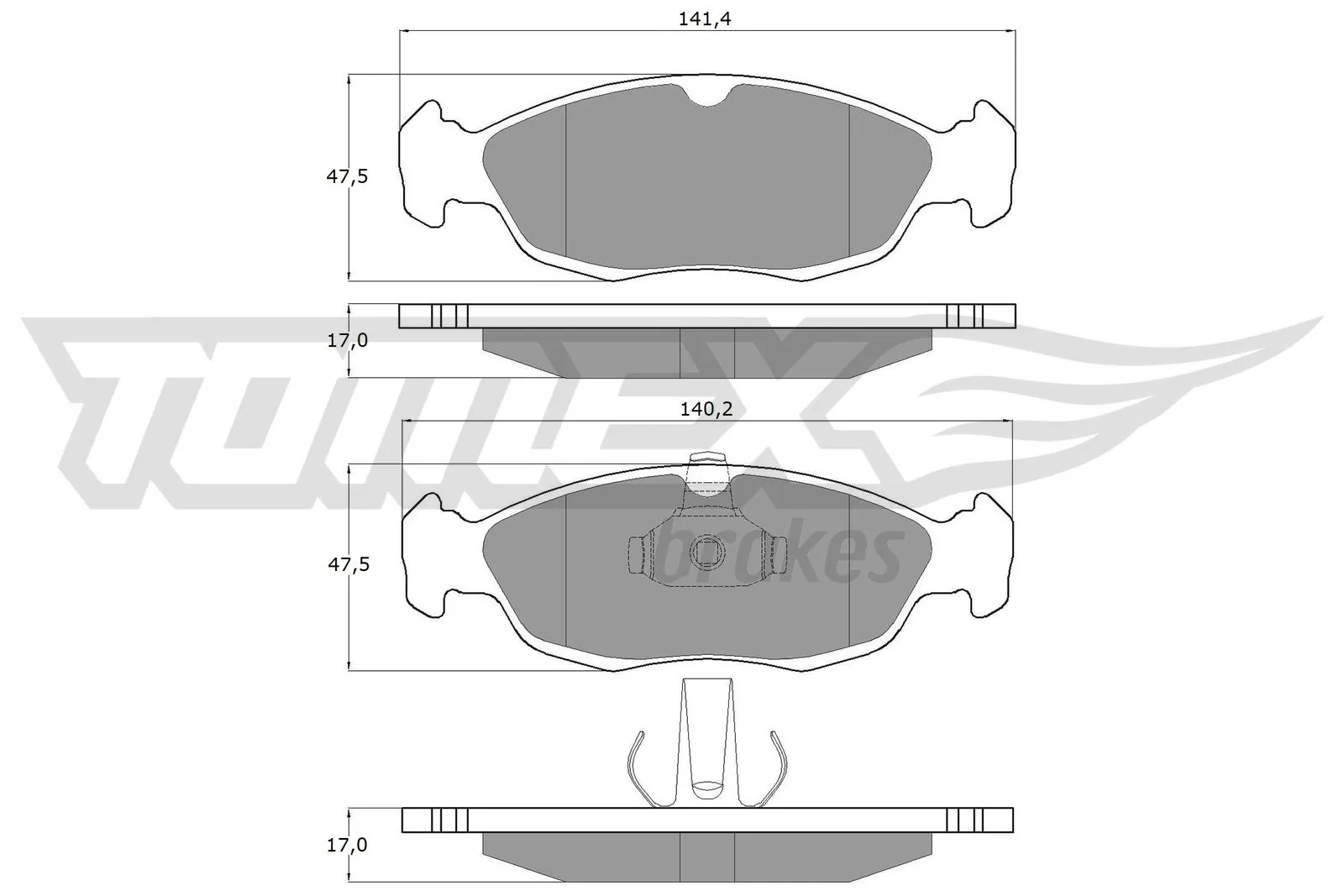 Brake Pad Set, disc brake TX 11-71