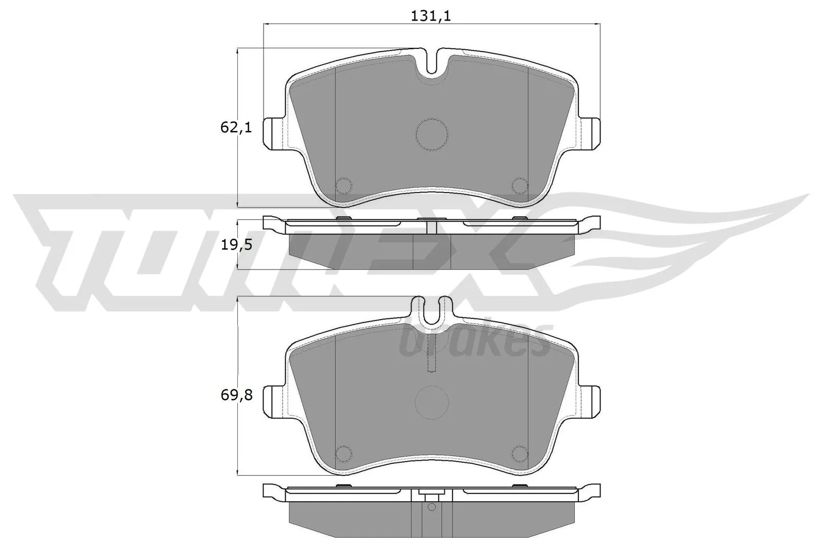 Brake Pad Set, disc brake TX 12-78