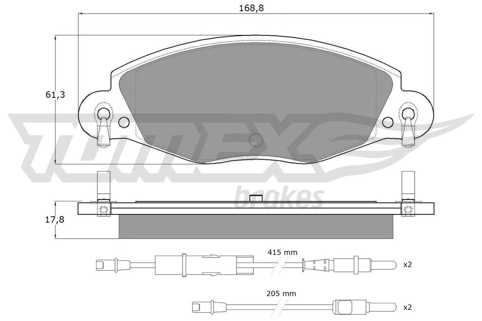 Brake Pad Set, disc brake TX 13-32