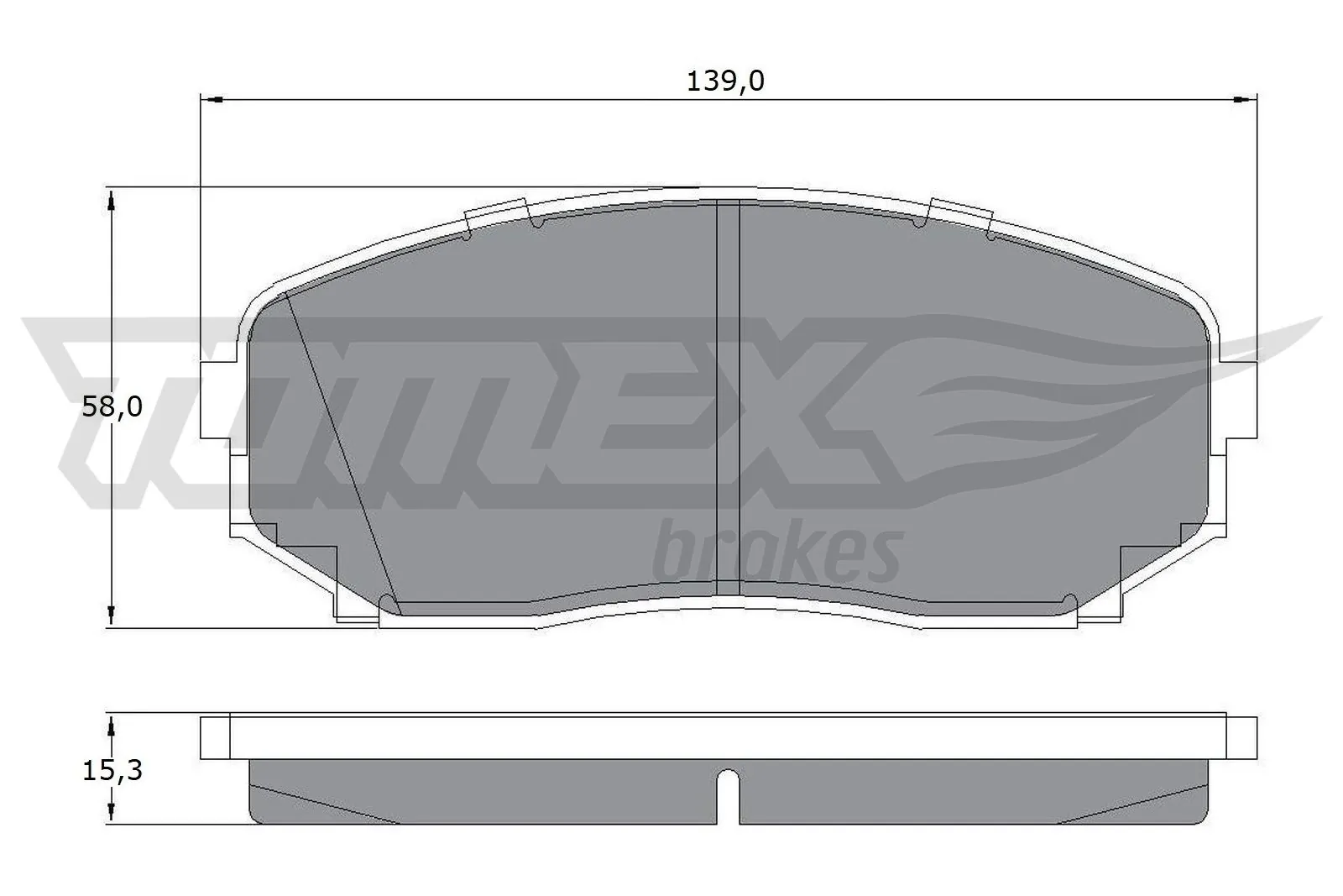 Brake Pad Set, disc brake TX 17-421