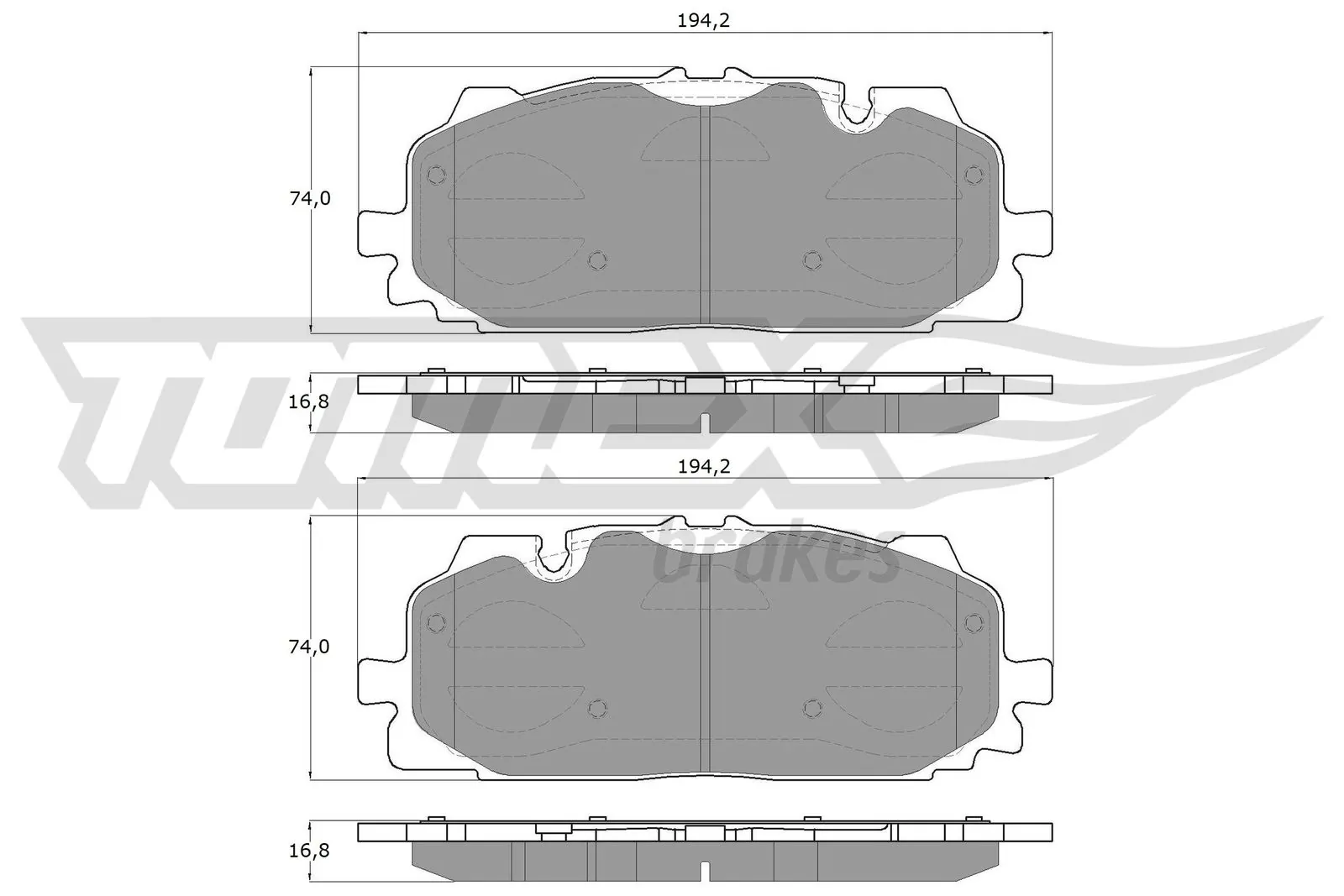 Brake Pad Set, disc brake TX 18-60