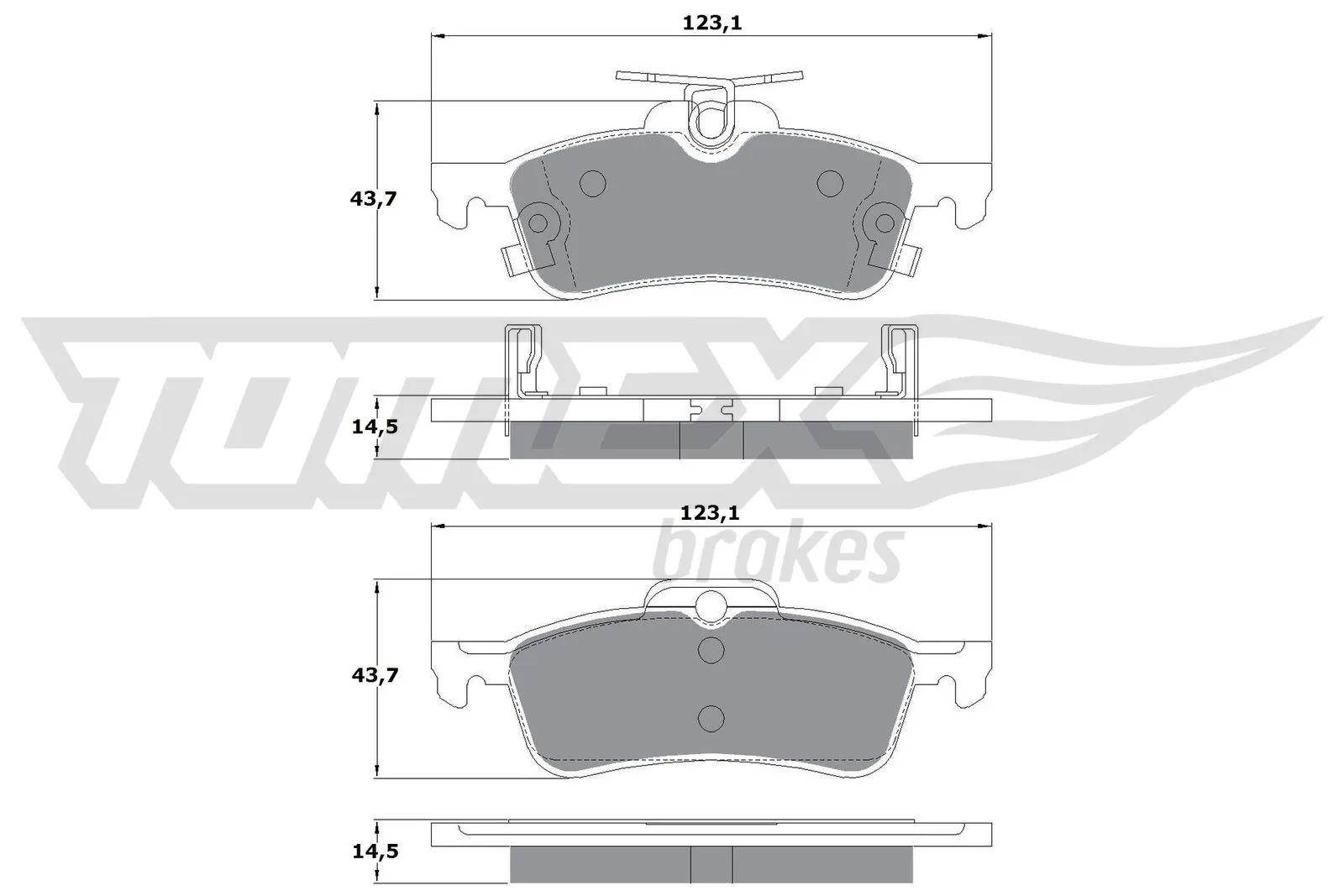 Brake Pad Set, disc brake TX 15-79