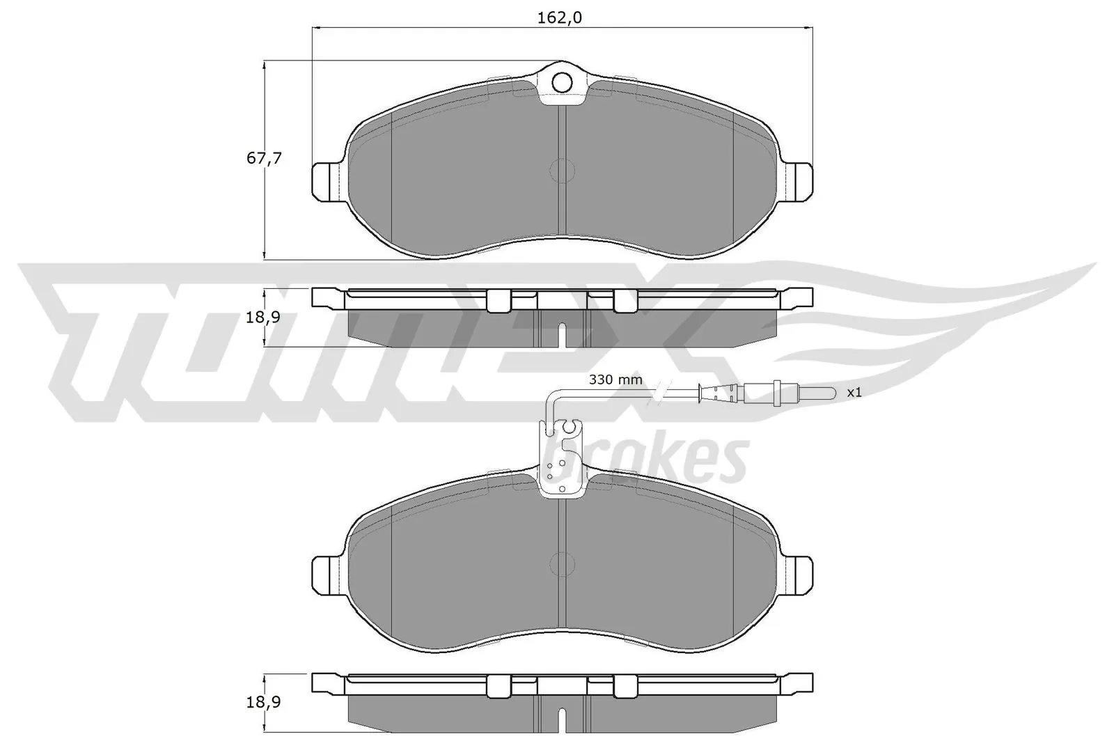 Brake Pad Set, disc brake TX 14-83