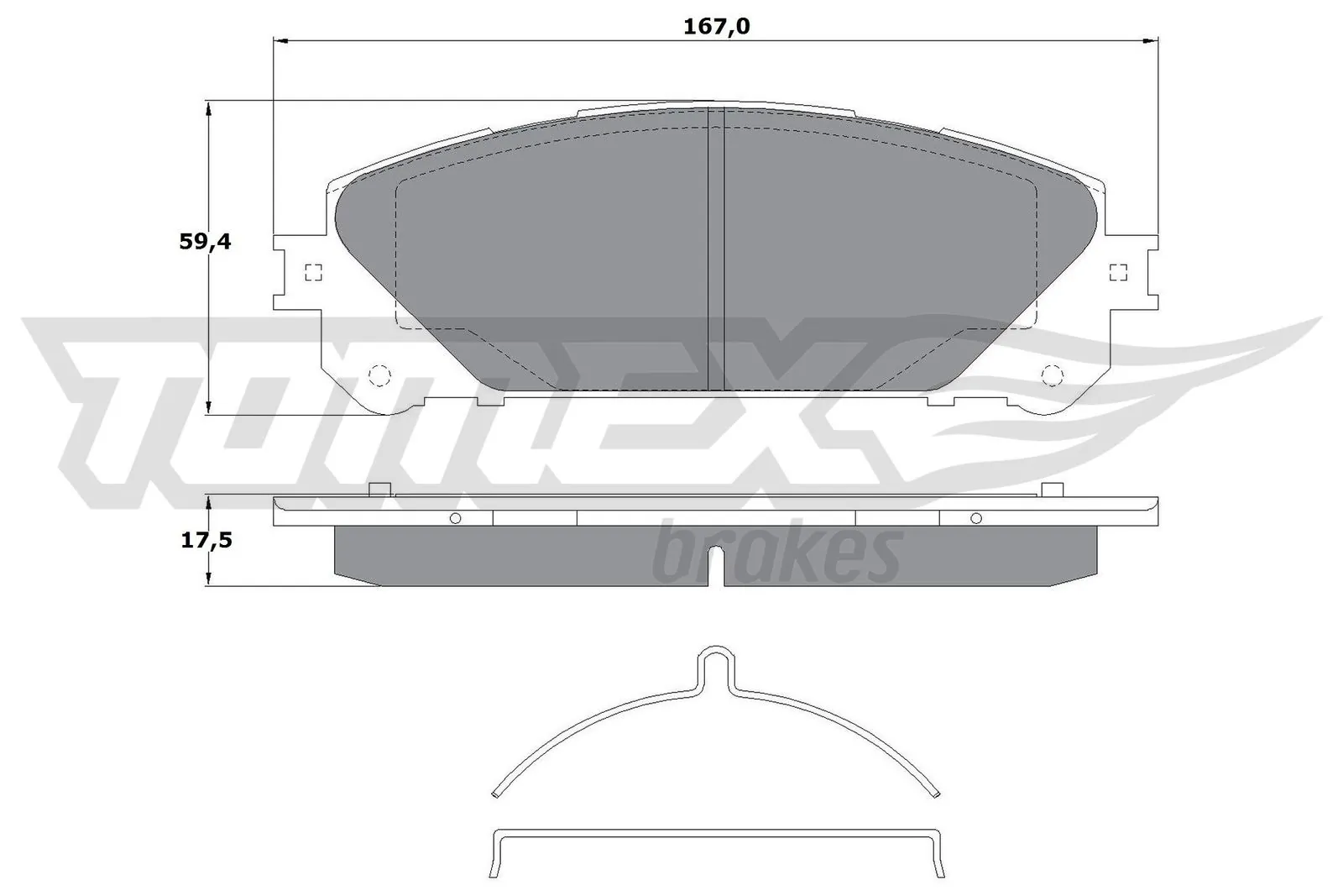 Brake Pad Set, disc brake TX 17-80