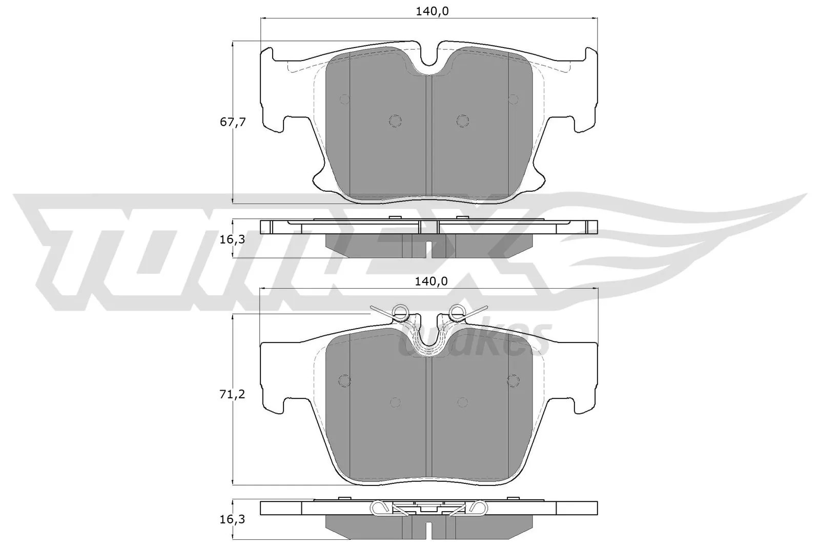 Brake Pad Set, disc brake TX 60-79