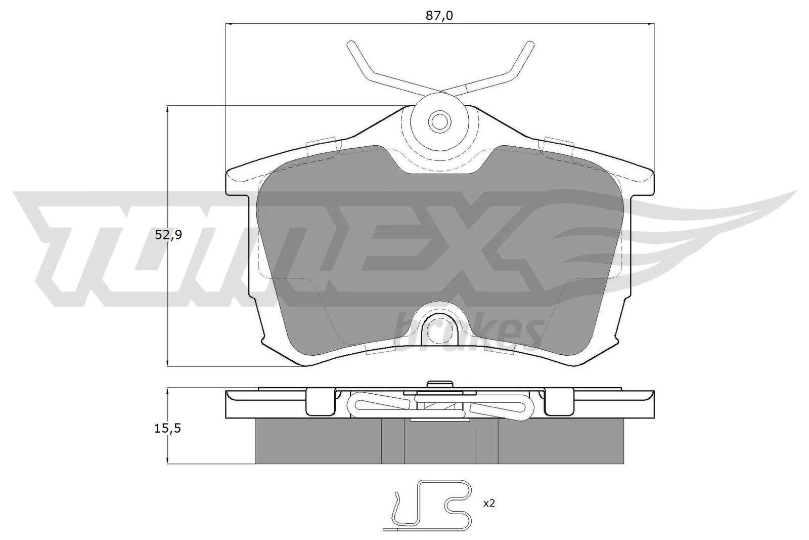 Brake Pad Set, disc brake TX 14-51