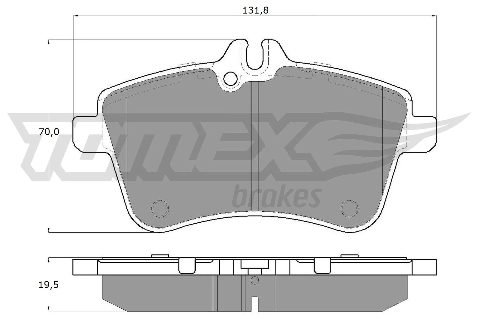 Brake Pad Set, disc brake TX 14-55