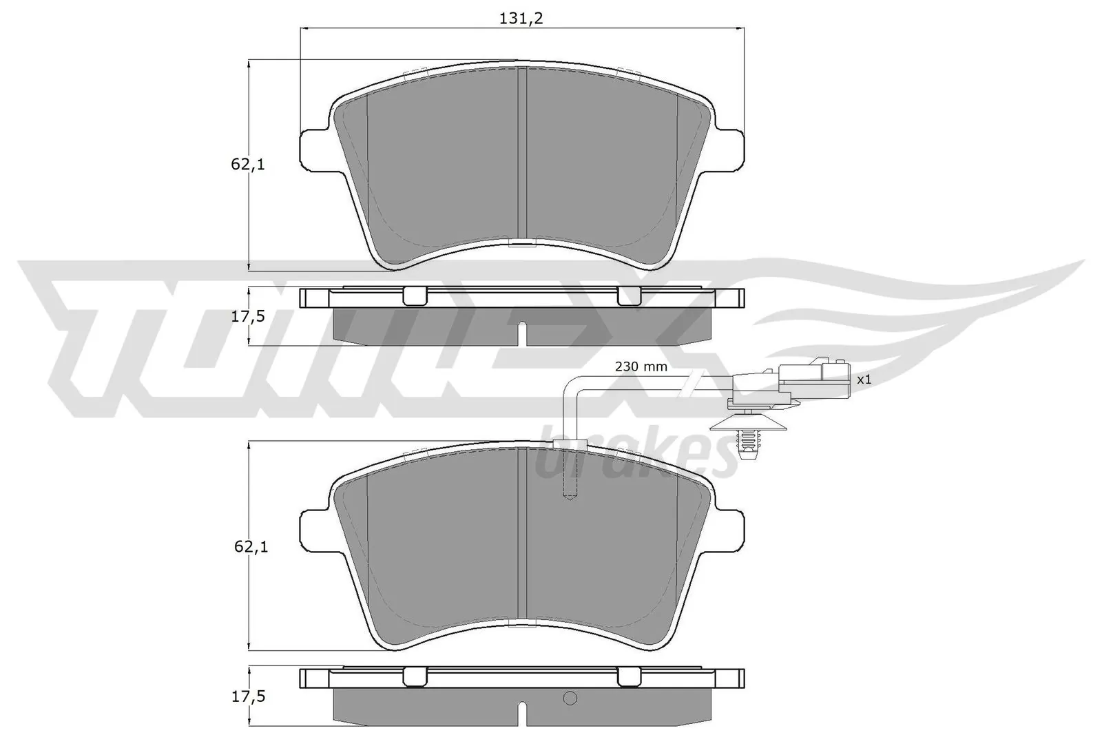Brake Pad Set, disc brake TX 15-841