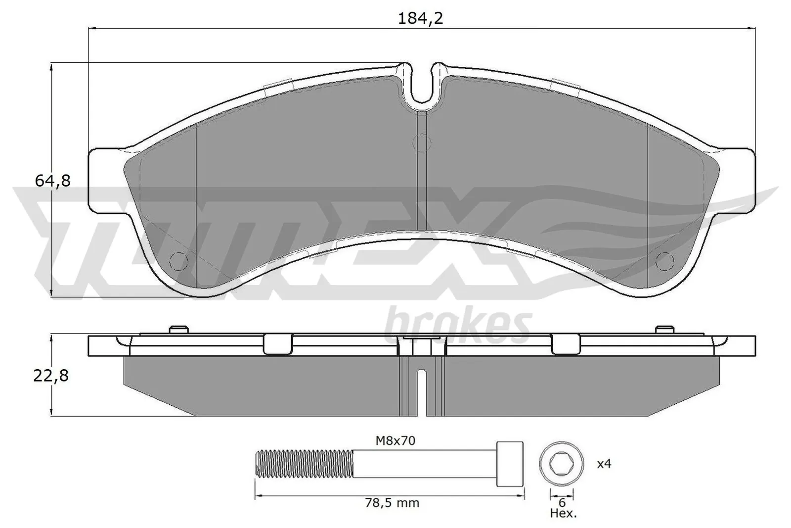 Brake Pad Set, disc brake TX 19-30