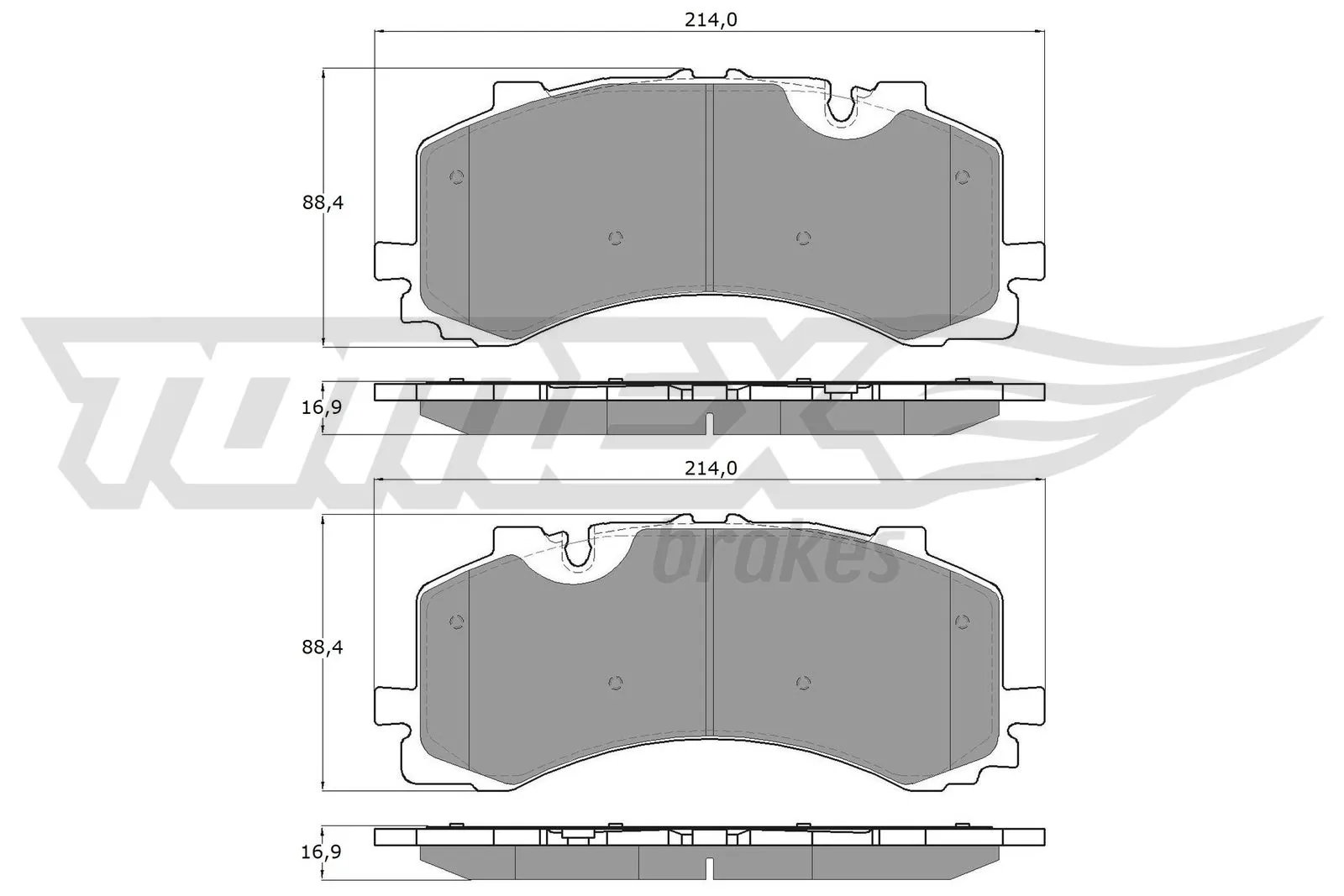 Brake Pad Set, disc brake TX 19-41