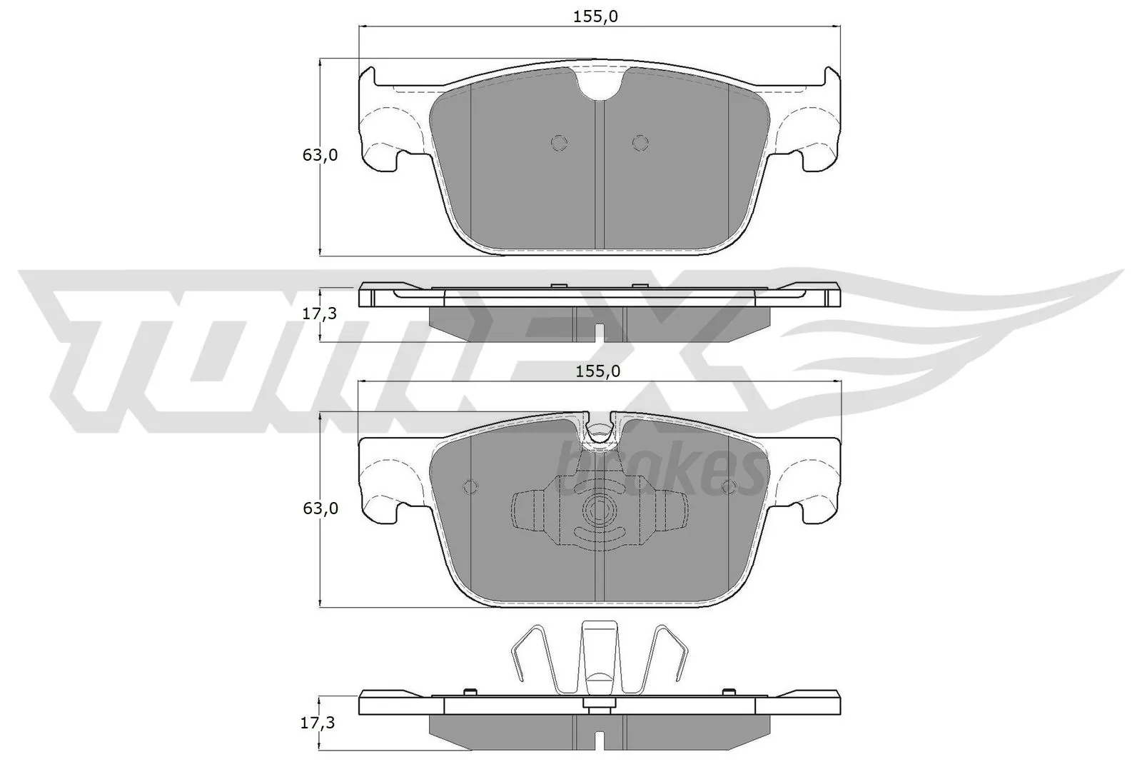 Brake Pad Set, disc brake TX 18-86