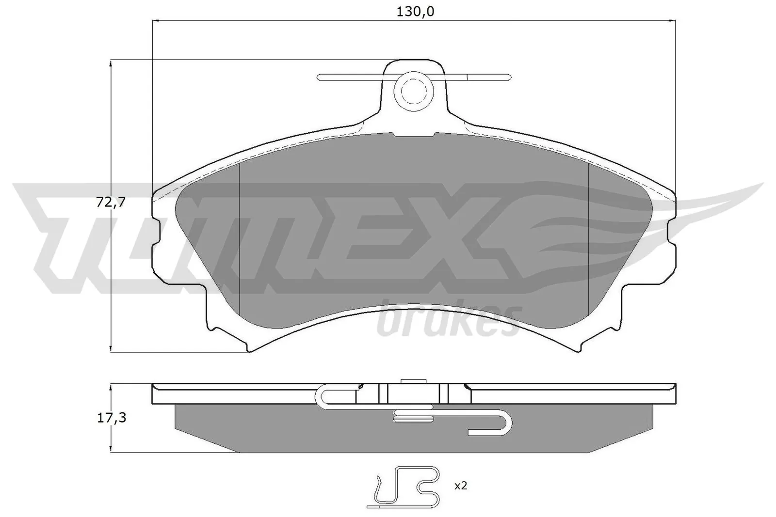 Brake Pad Set, disc brake TX 11-521