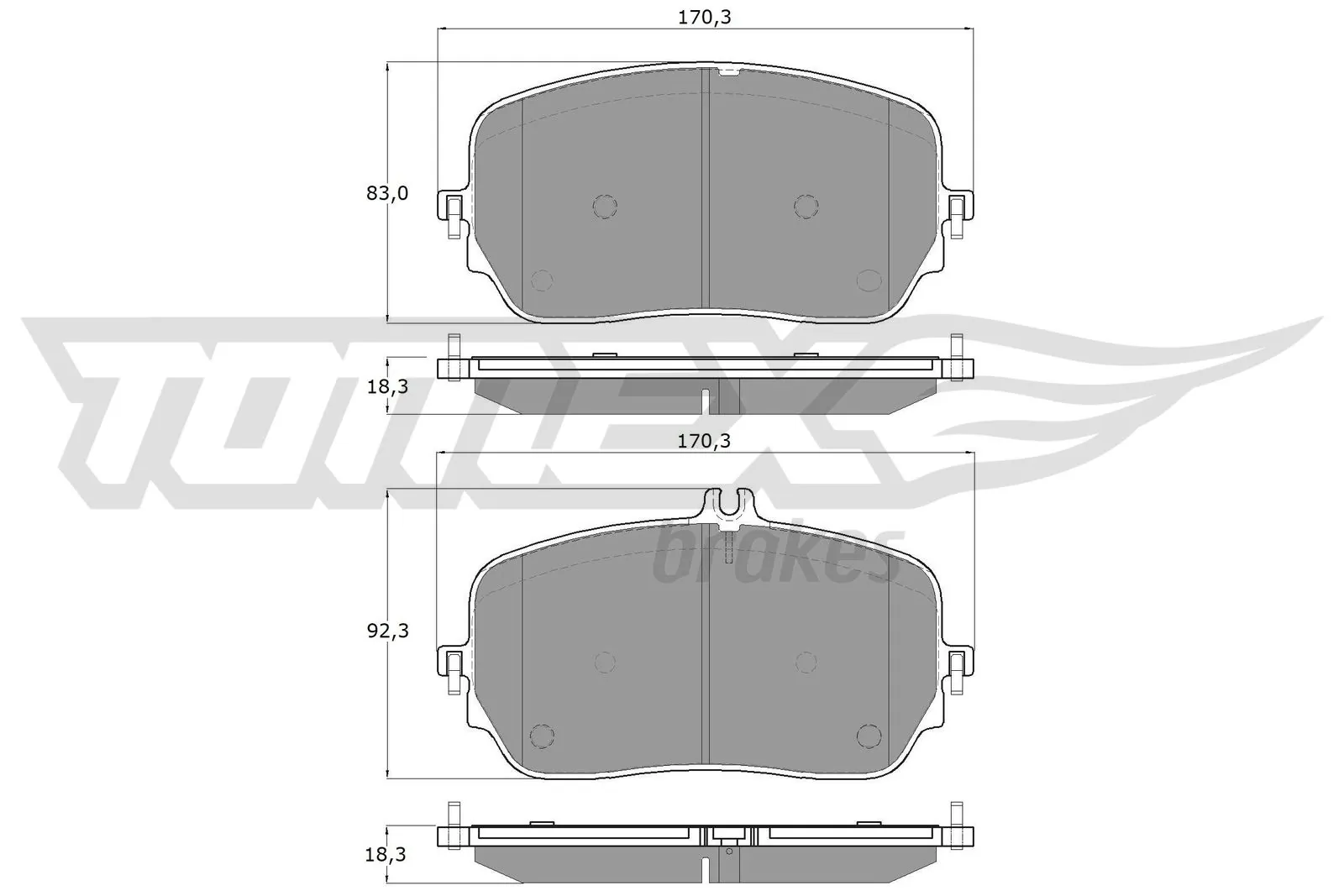 Brake Pad Set, disc brake TX 19-78