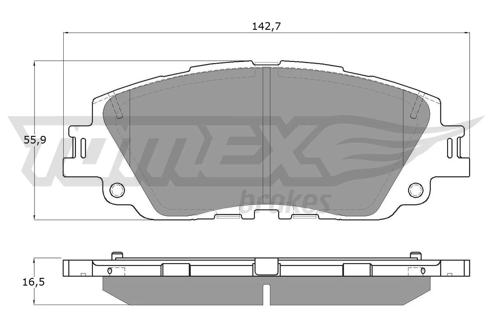 Brake Pad Set, disc brake TX 19-64