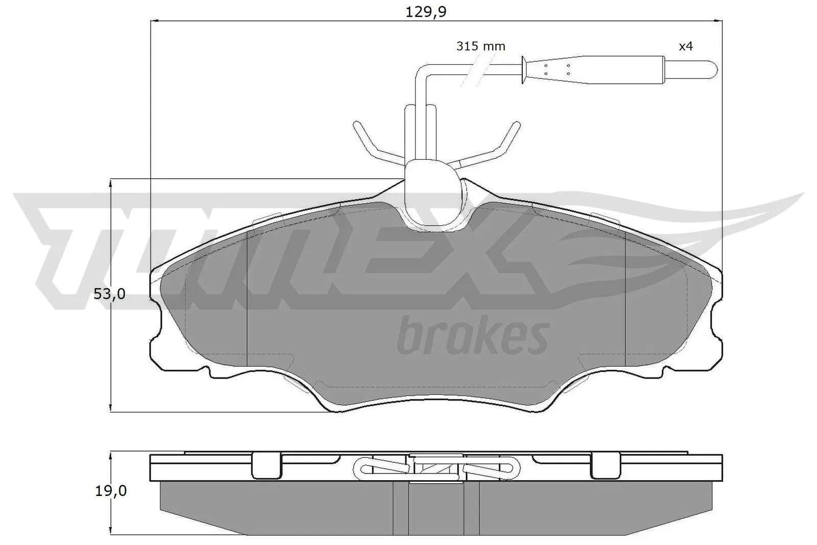 Brake Pad Set, disc brake TX 12-31