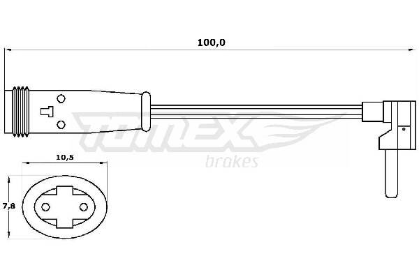 Warning Contact, brake pad wear TX 30-27
