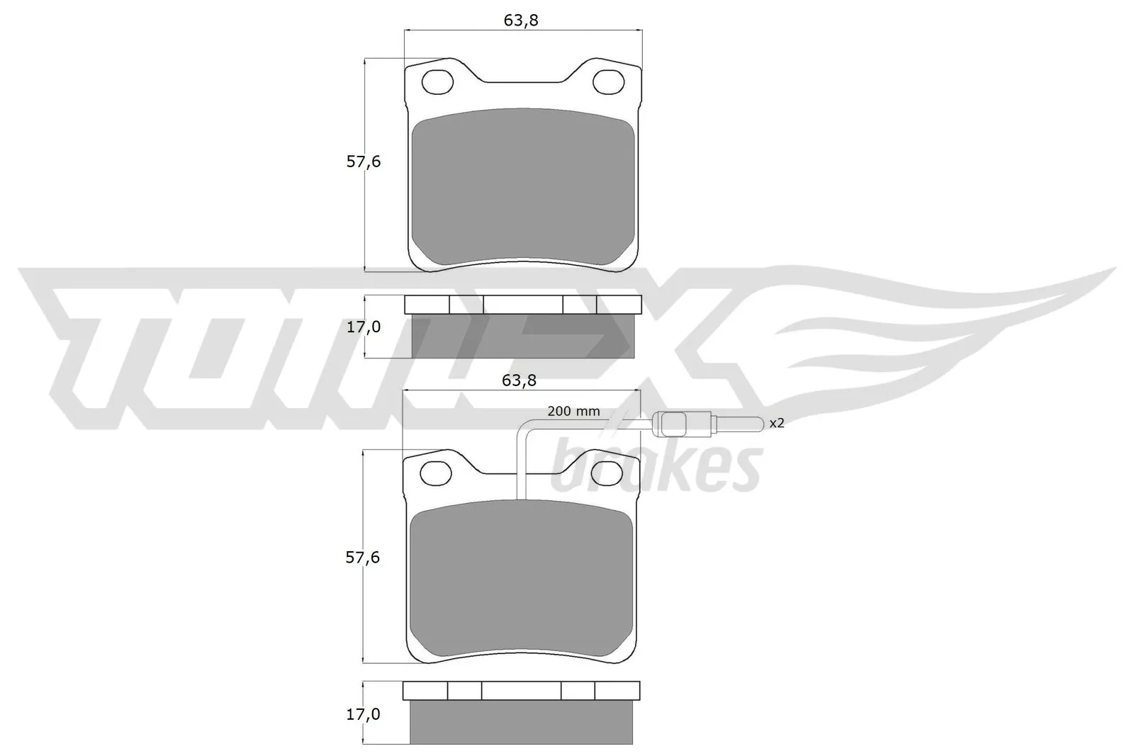 Brake Pad Set, disc brake TX 11-95