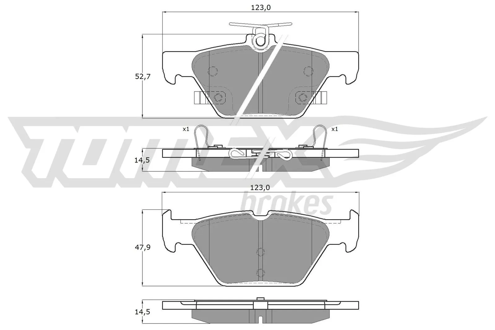 Brake Pad Set, disc brake TX 18-71