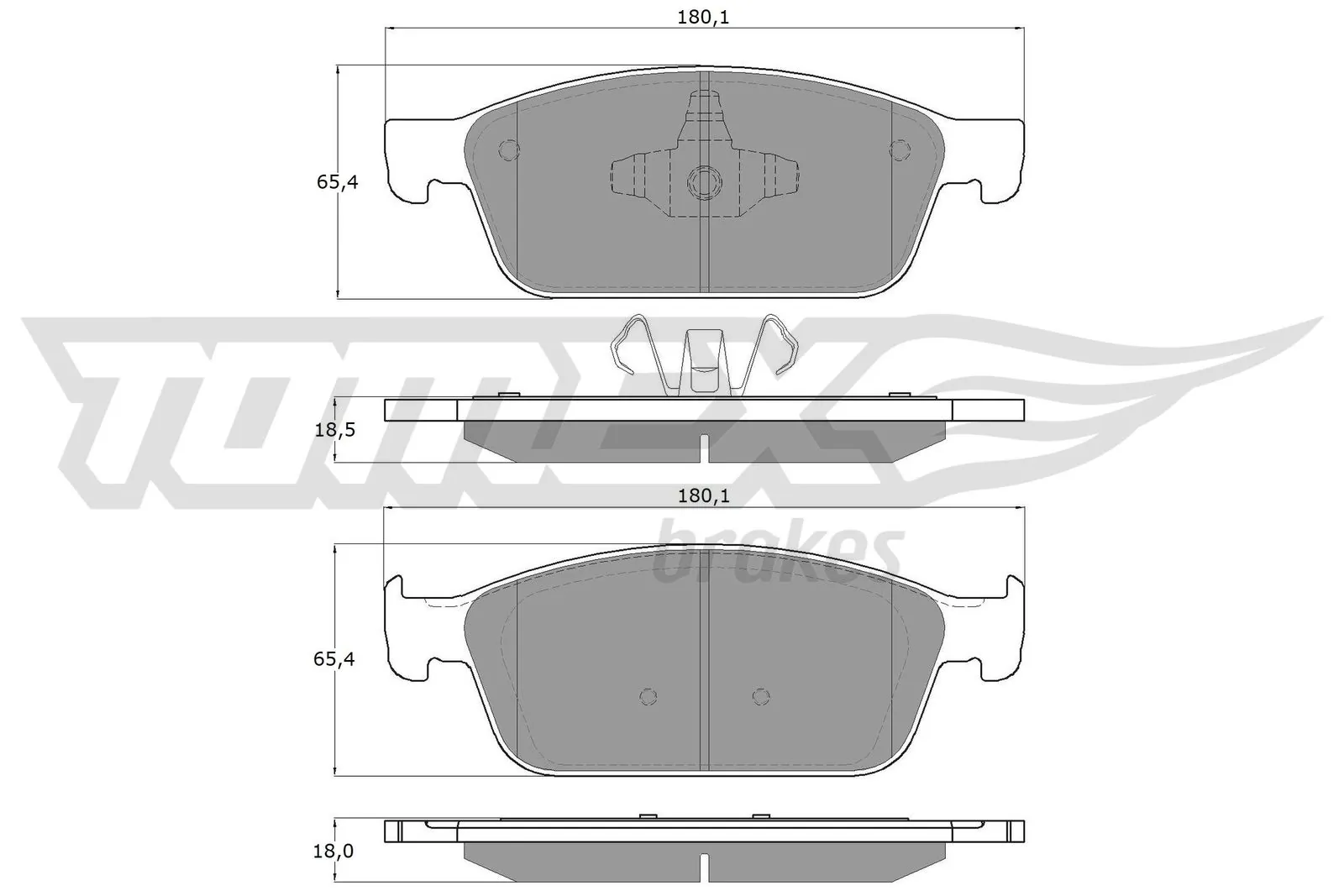 Brake Pad Set, disc brake TX 18-91