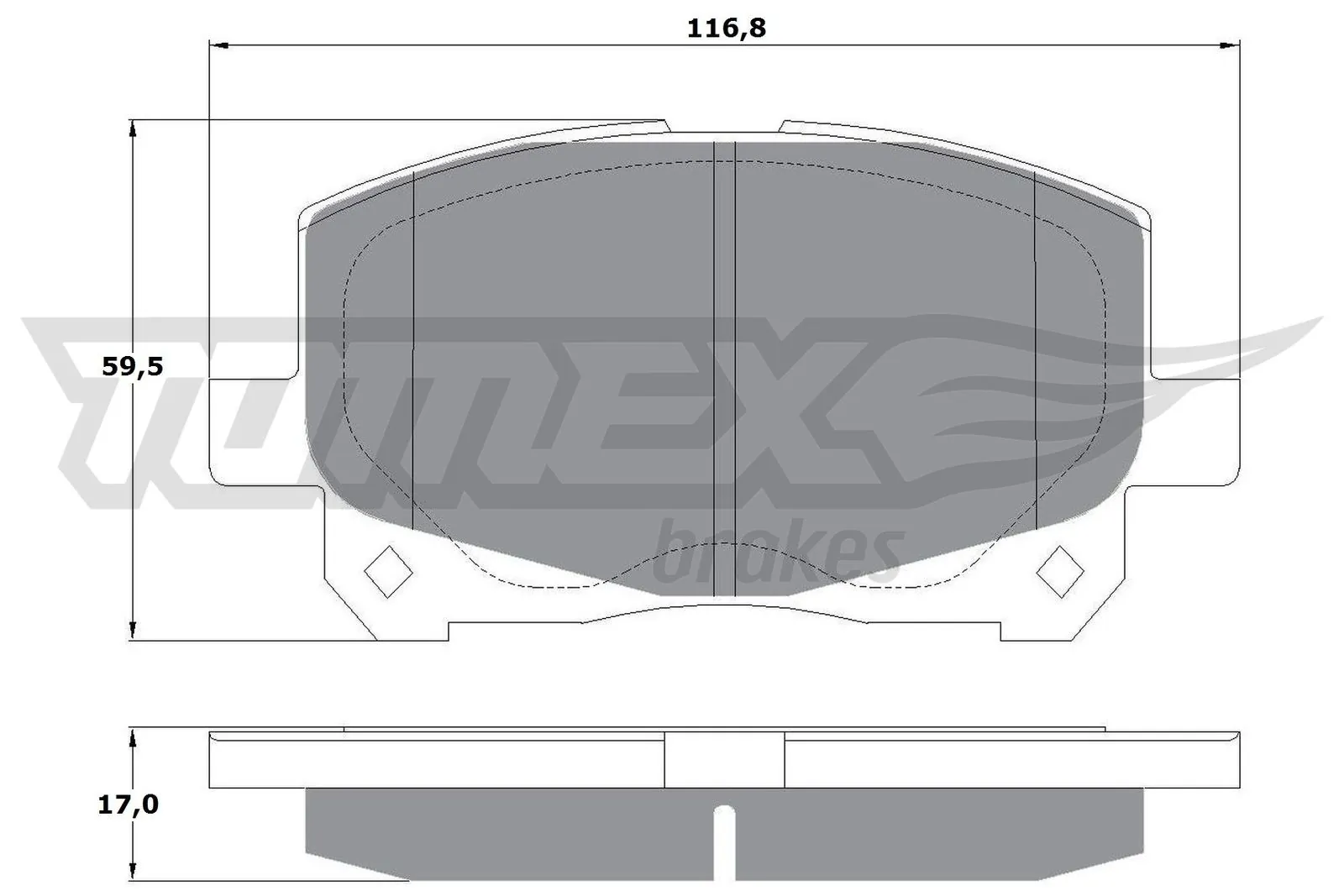 Brake Pad Set, disc brake TX 16-11