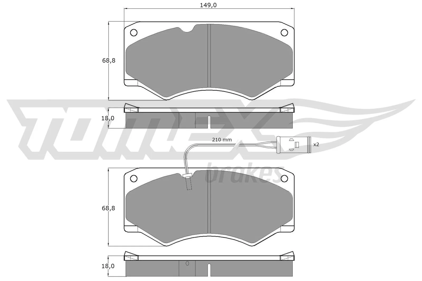 Brake Pad Set, disc brake TX 12-36
