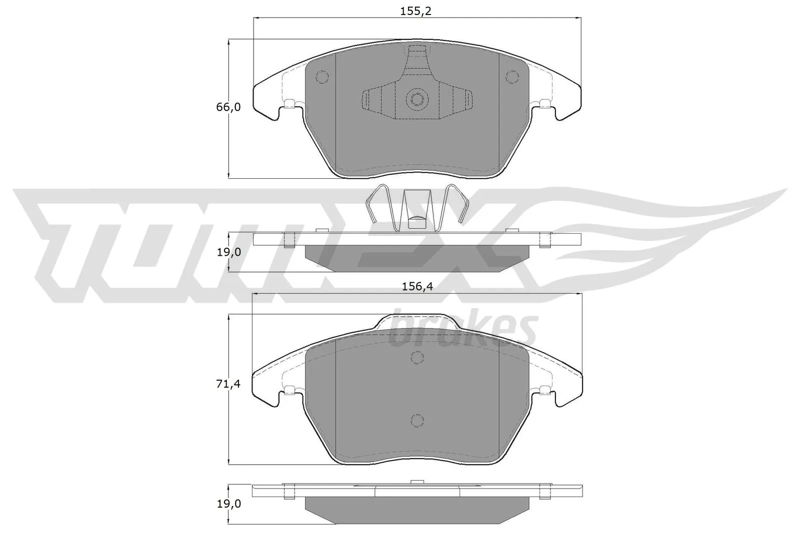 Brake Pad Set, disc brake TX 14-38