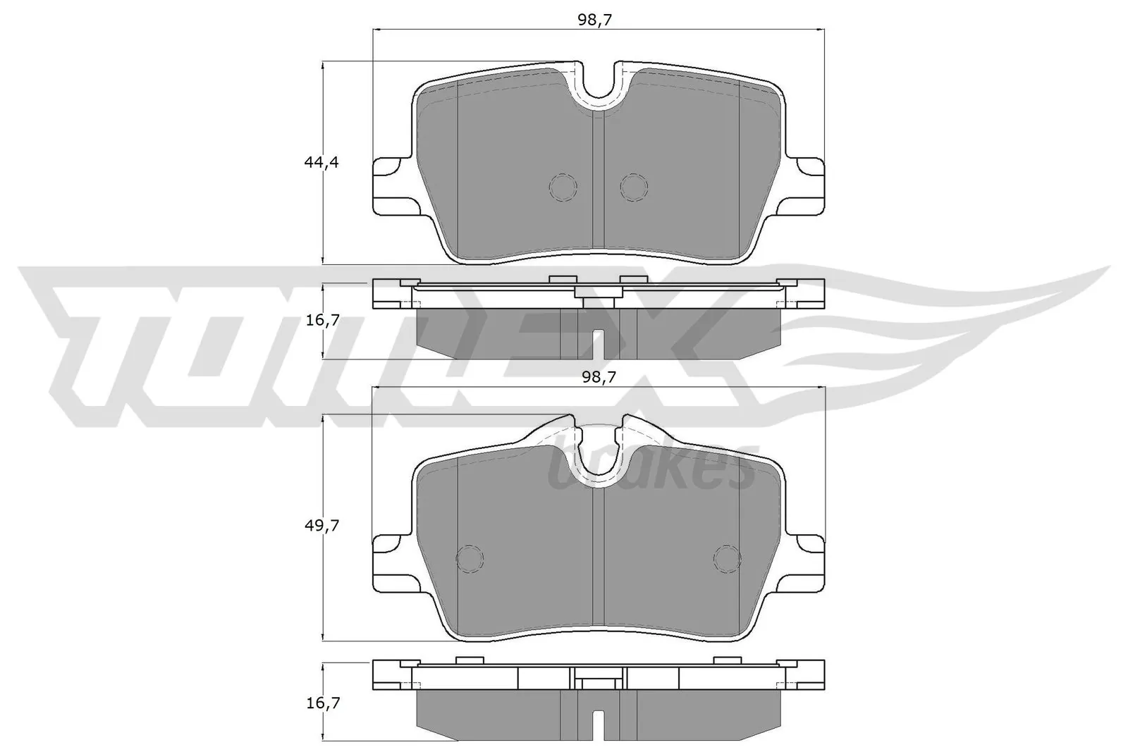 Brake Pad Set, disc brake TX 19-85