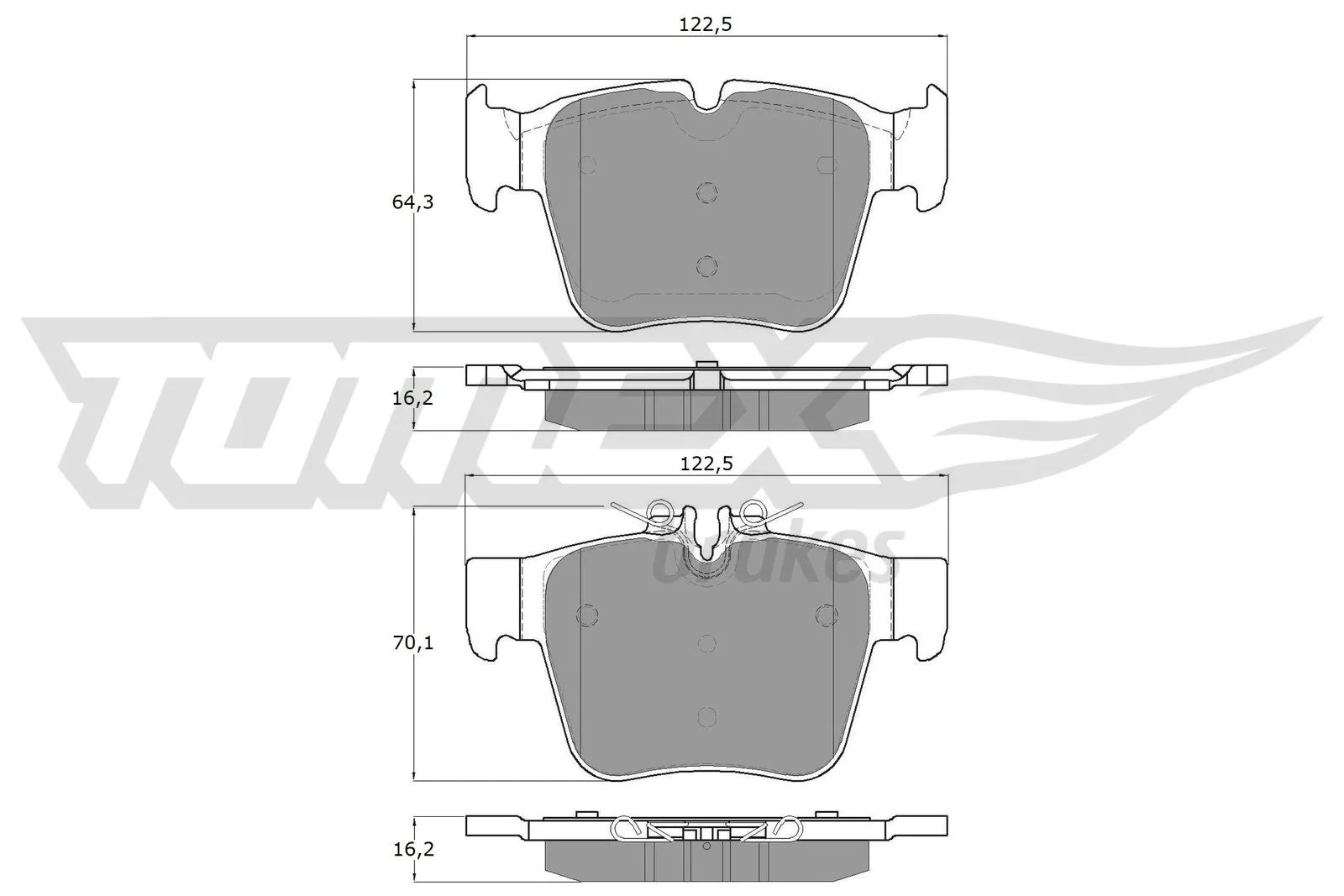 Brake Pad Set, disc brake TX 18-54