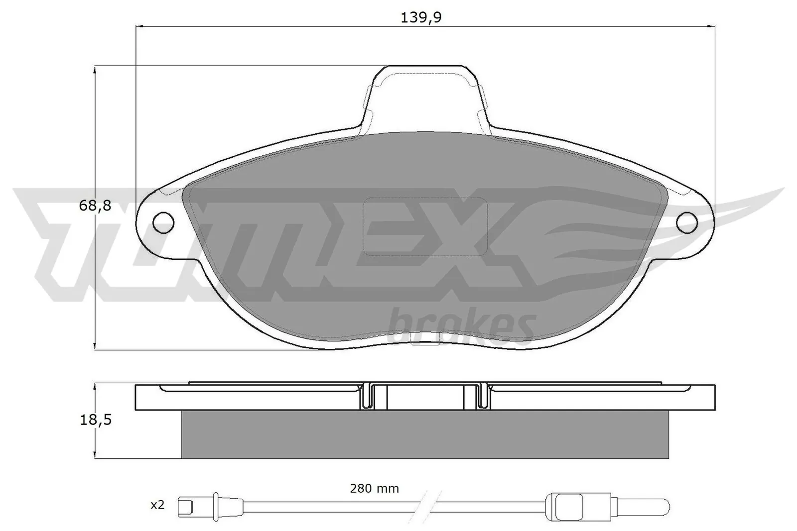 Brake Pad Set, disc brake TX 13-35