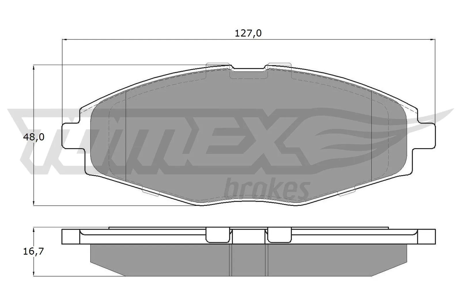 Brake Pad Set, disc brake TX 10-80
