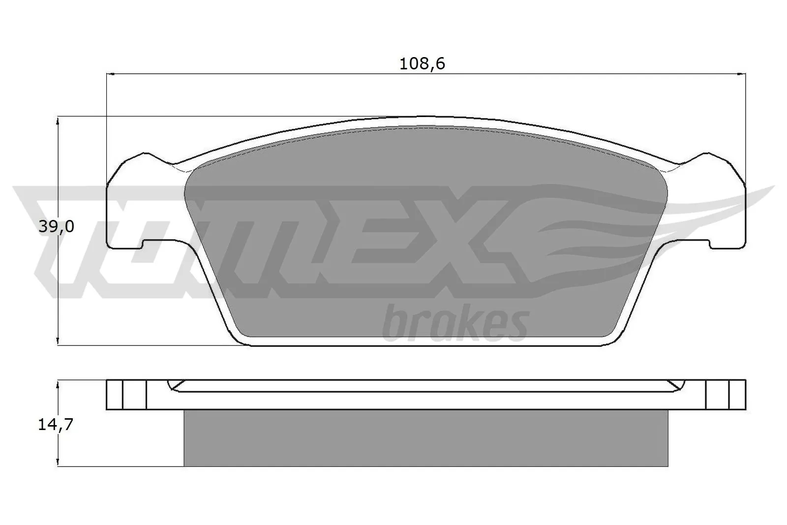Brake Pad Set, disc brake TX 10-75