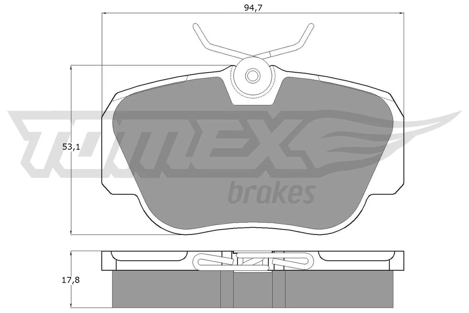 Brake Pad Set, disc brake TX 10-38