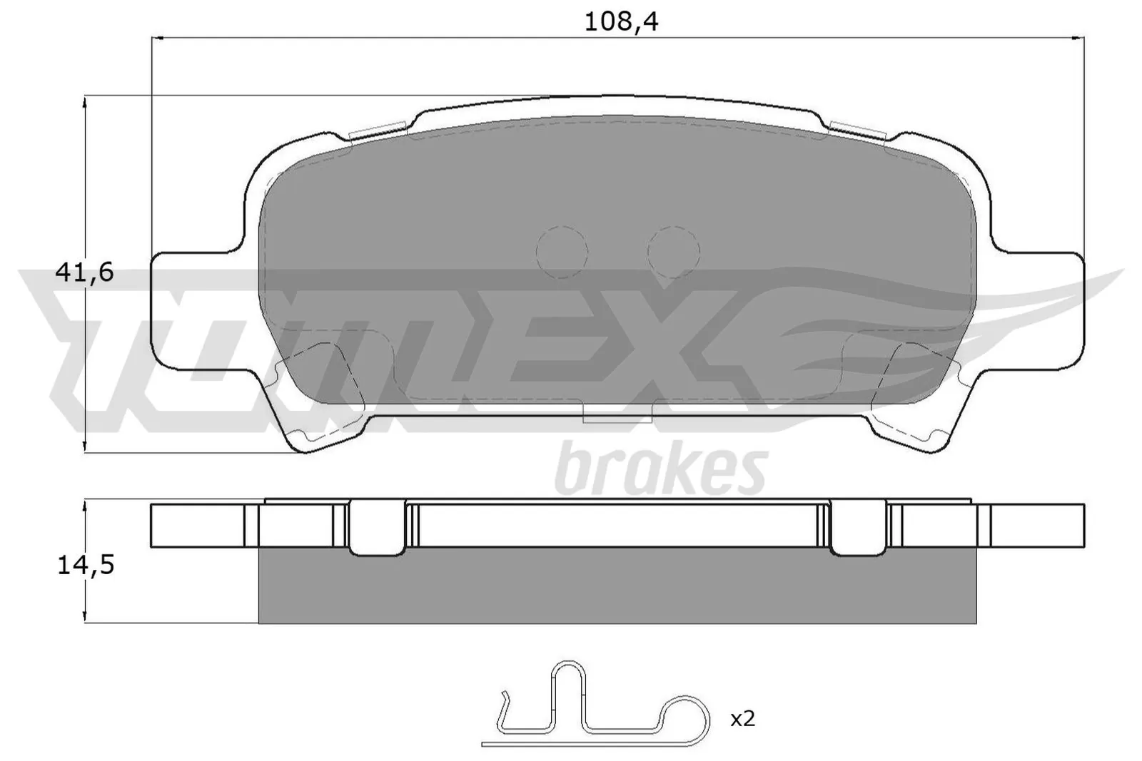 Brake Pad Set, disc brake TX 15-46
