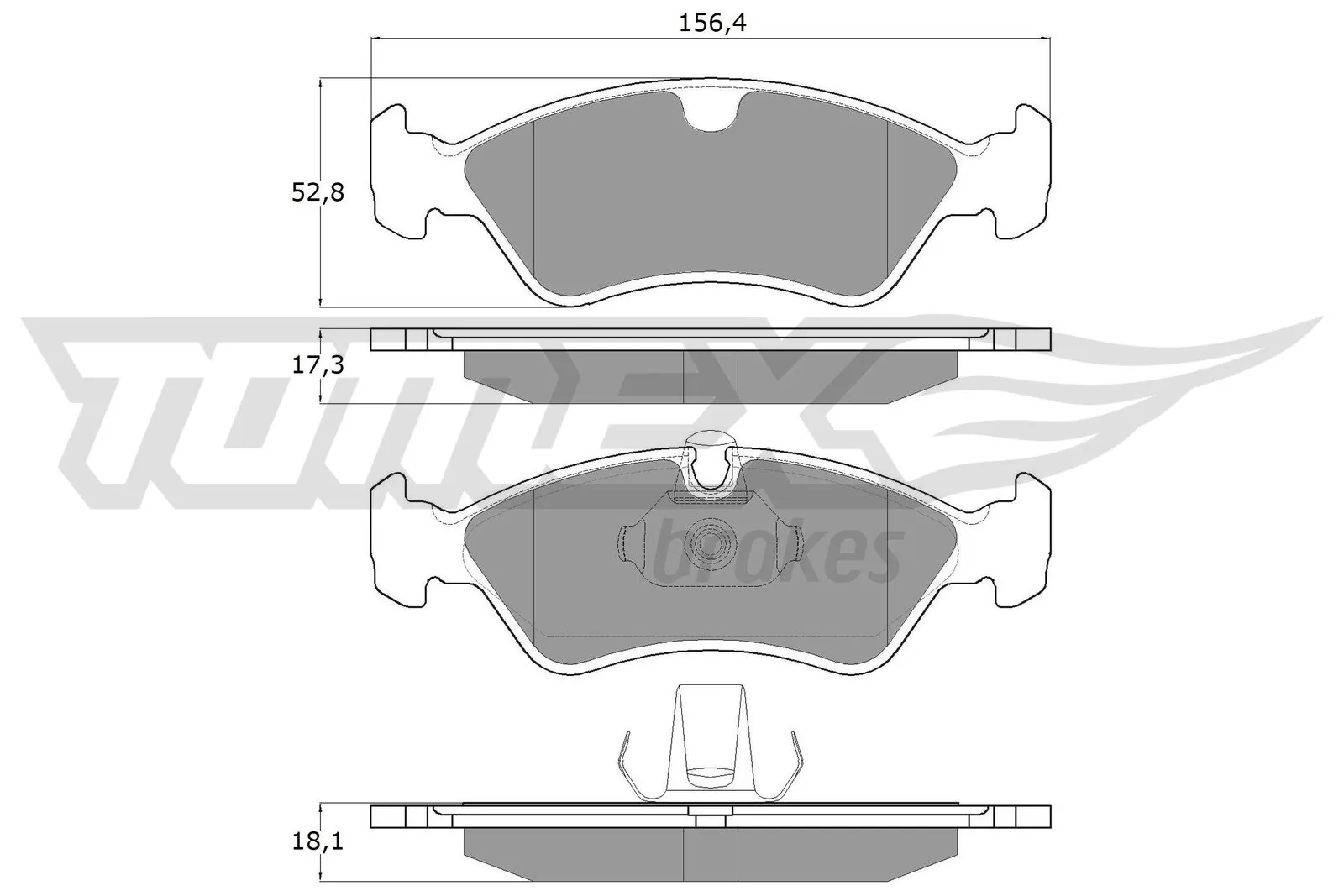Brake Pad Set, disc brake TX 12-98