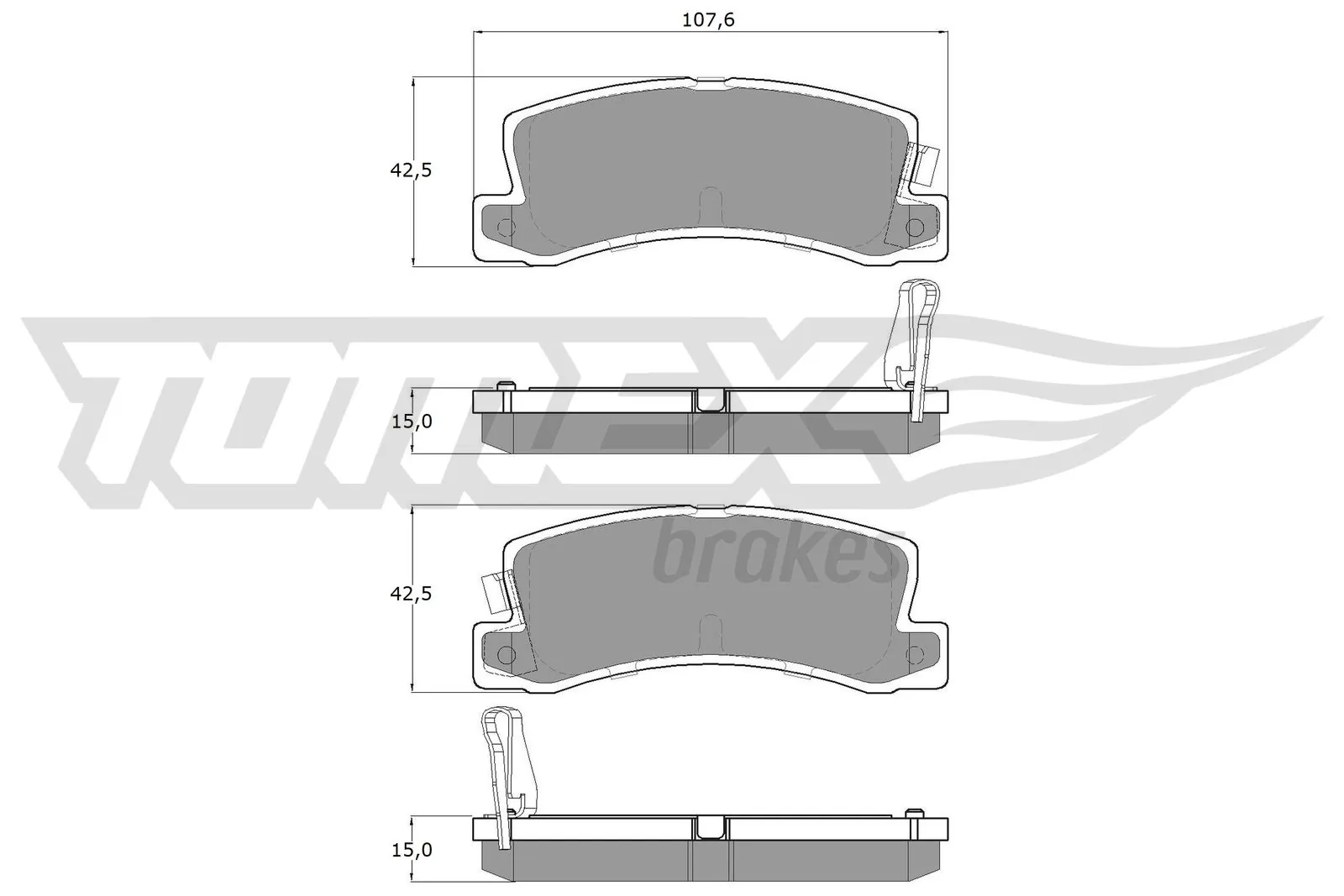 Brake Pad Set, disc brake TX 13-66