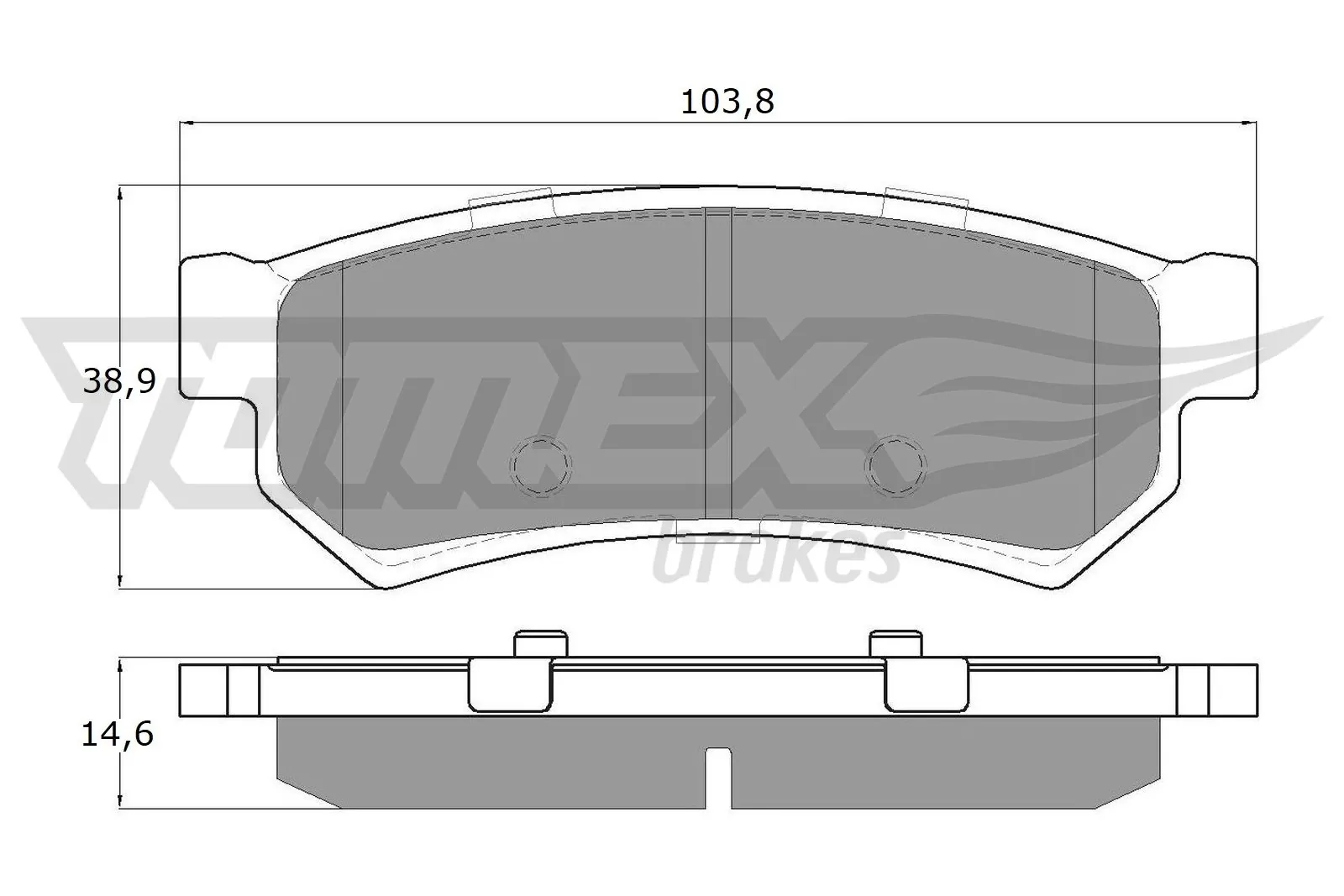 Brake Pad Set, disc brake TX 16-77